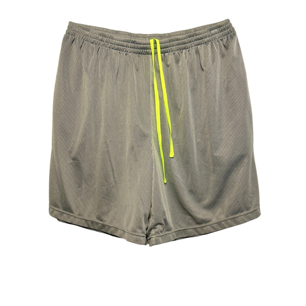 Starter Mens‎ Mesh Athletic Shorts 2XL Silver Drawstring